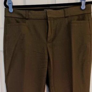 Banana Republic Olive Sloan Curvy Pants, Size 6 Ankle Pants